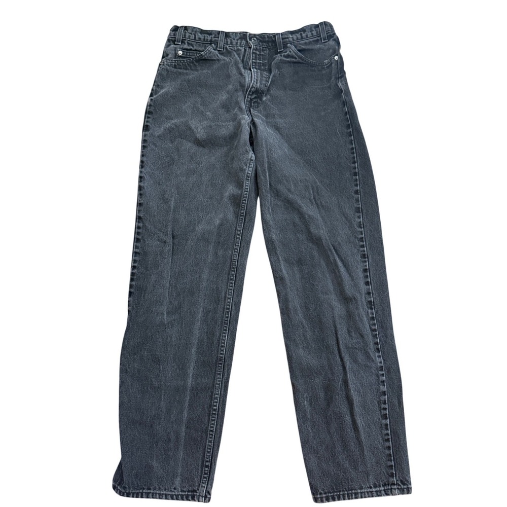 Levis 550 Relaxed Fit Orange Tab Black Denim Jeans‎ Mens 36x32 VTG USA SKU76